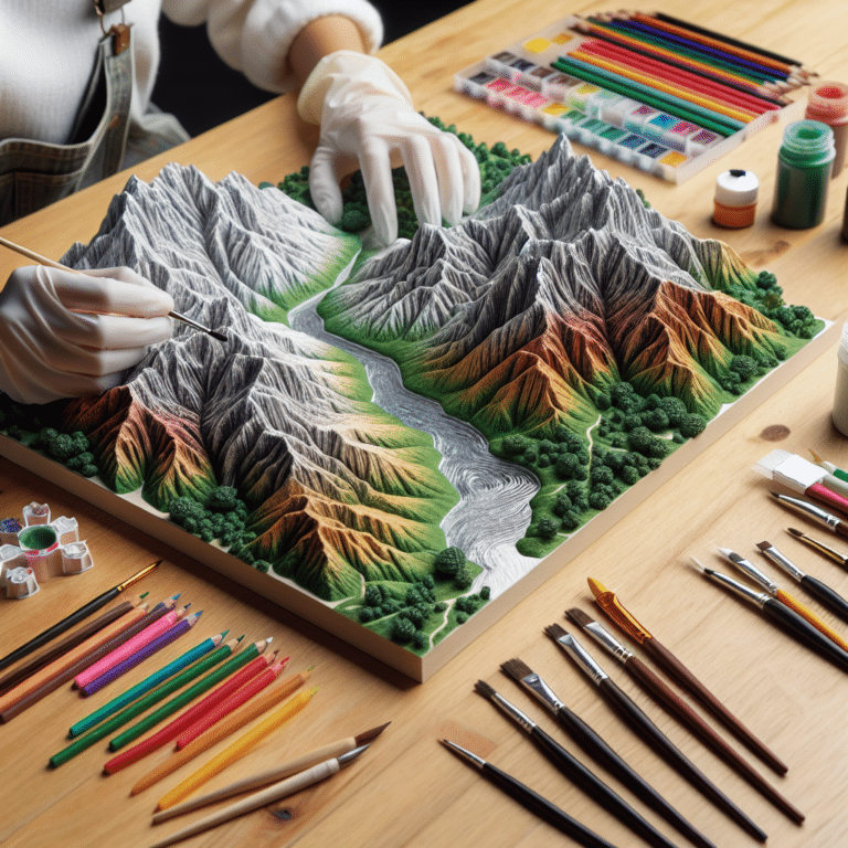 A Novice's Guide to Coloring 3D Printed Landscapes