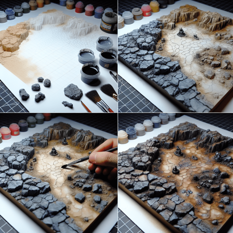 Creating Realistic Rocky Surfaces on Gaming Boards