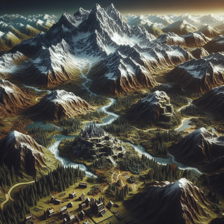 Guide to Building Mountain Landscapes for RPG Boards