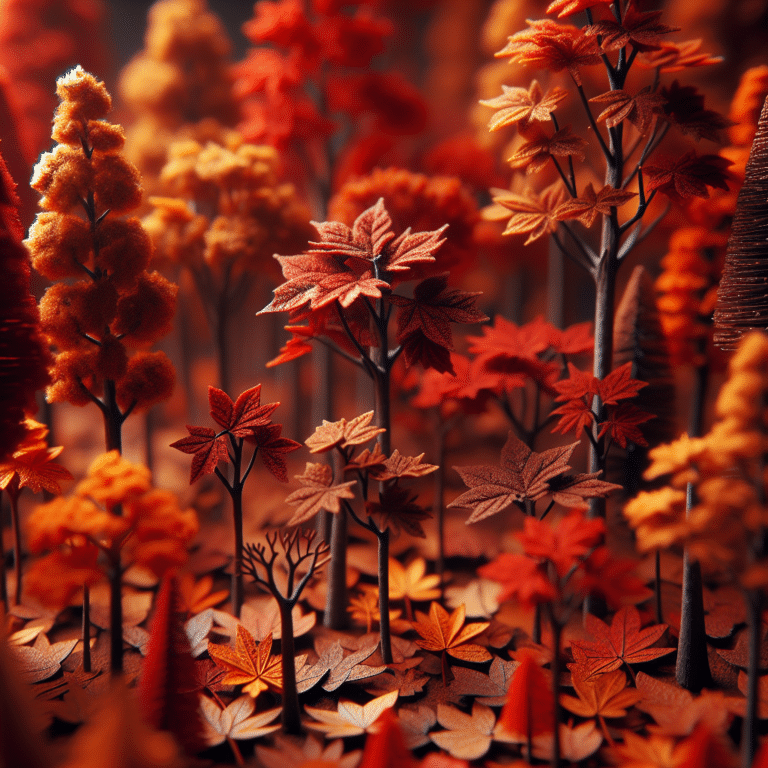 Creating Realistic Autumn Foliage for Miniatures