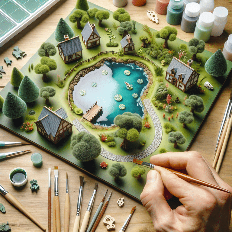 Simple Techniques for Creating Miniature Board Lakes