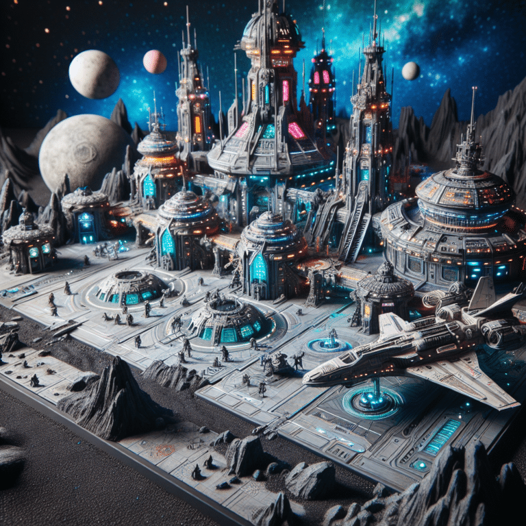 DIY: Amazing Sci-Fi Space Base for Tabletop Miniatures