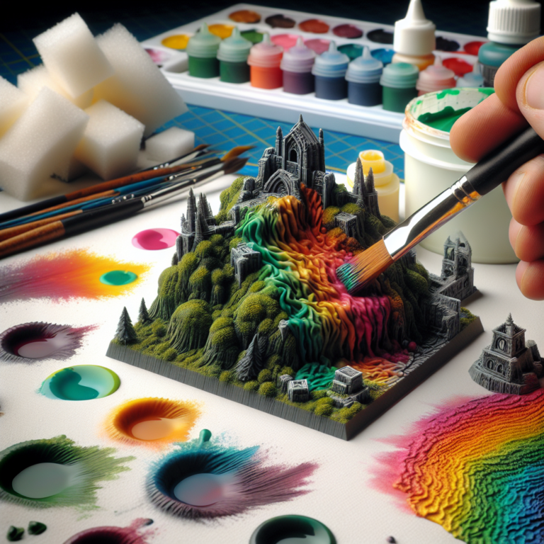 Painting Textures on 3D printed Terrain Explained