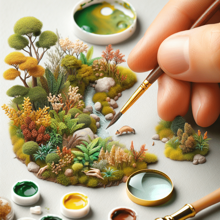 Techniques to Add Realism to Foliage in Miniature Painting