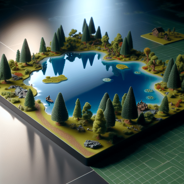 Easy Steps to Craft Detailed Lake Terrain for Tabletop Games