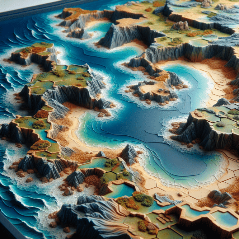 Sculpting Detailed Coastlines in Miniature Game Boards