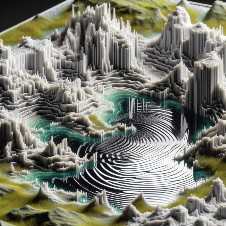 Creating Realistic Water Effects on 3D Printed Terrain