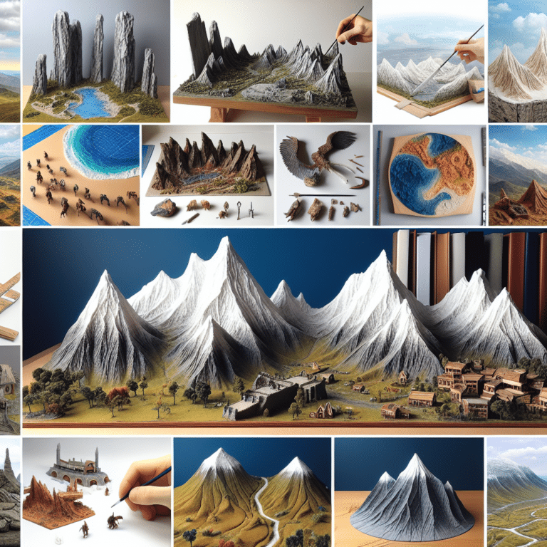 Creative Ways to Create Mountains and Hills for Your Tabletop