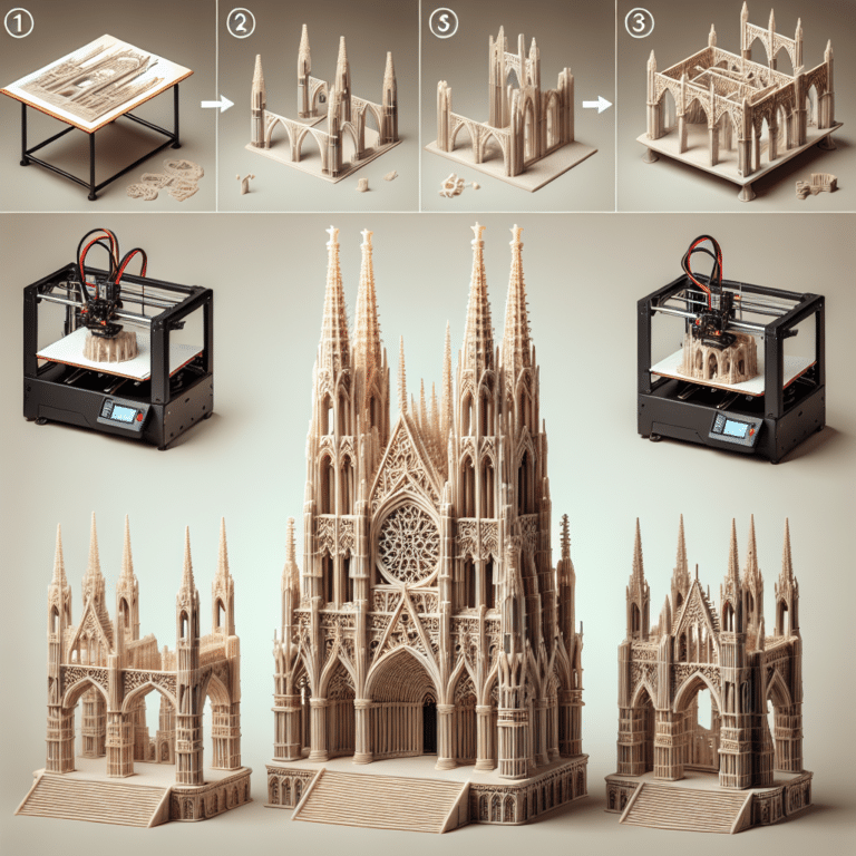 Practical Guide for 3D Printing Gothic Cathedral Ruins